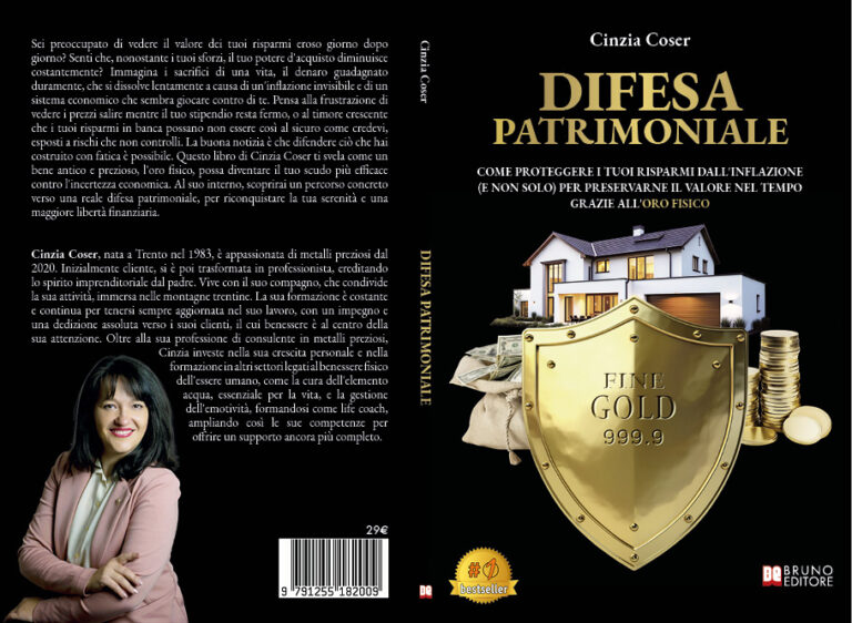 Difesa Patrimoniale: Bestseller il libro di Cinzia Coser sull’importanza dell’oro fisico come autentico bene rifugio