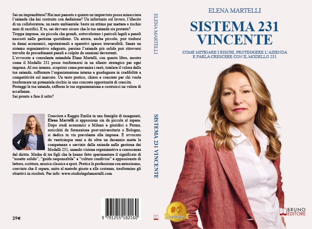 Sistema 231 Vincente: Bestseller il libro di Elena Martelli sull’importanza del Modello 231 per la protezione aziendale