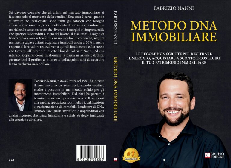 Metodo DNA Immobiliare: Bestseller il libro di Fabrizio Nanni sull’importanza di acquistare immobili al 30% in meno rispetto al valore reale
