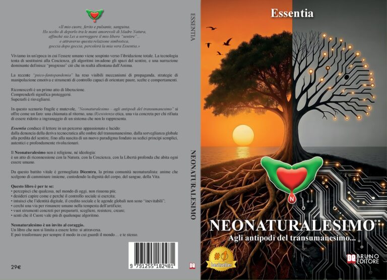 “Neonaturalesimo – Agli antipodi del transumanesimo…”: Bestseller il libro di Essentia sull’importanza dell’esperienza individuale dell’essere umano