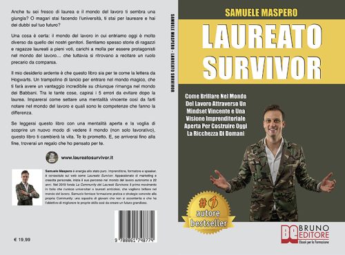 Samuele Maspero è con gli studenti: Bestseller “Laureato Survivor”, il libro per avere successo dopo l’università