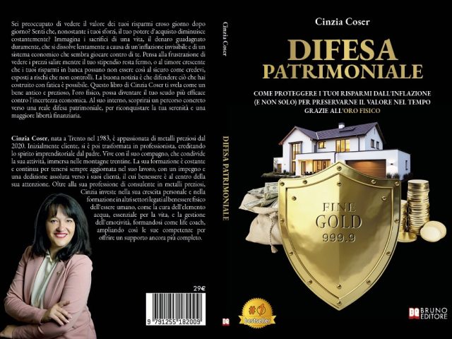 Difesa Patrimoniale: Bestseller il libro di Cinzia Coser sull’importanza dell’oro fisico come autentico bene rifugio